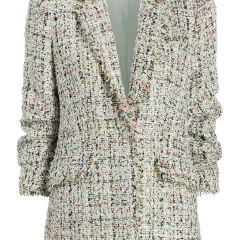 Cinq a Sept Anya Boucle Tweed Blazer 2